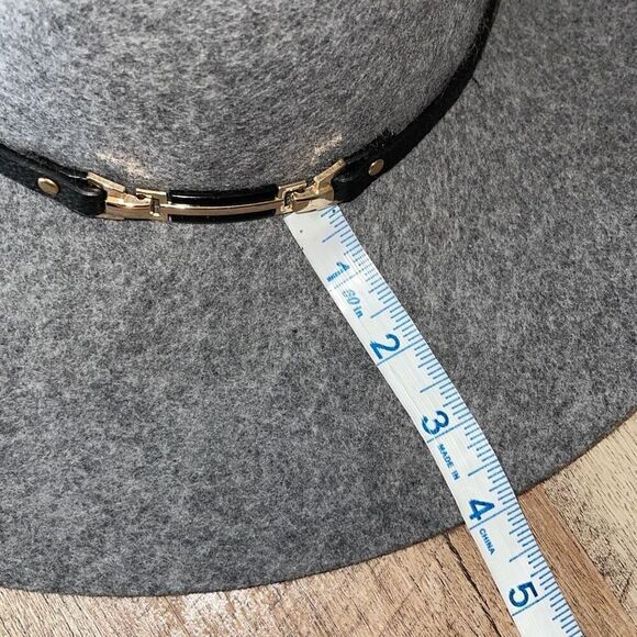 House of Harlow 1960‎ Womens Wool Felt Wide Brim Floppy Fedora Hat Gray One Size main image 5